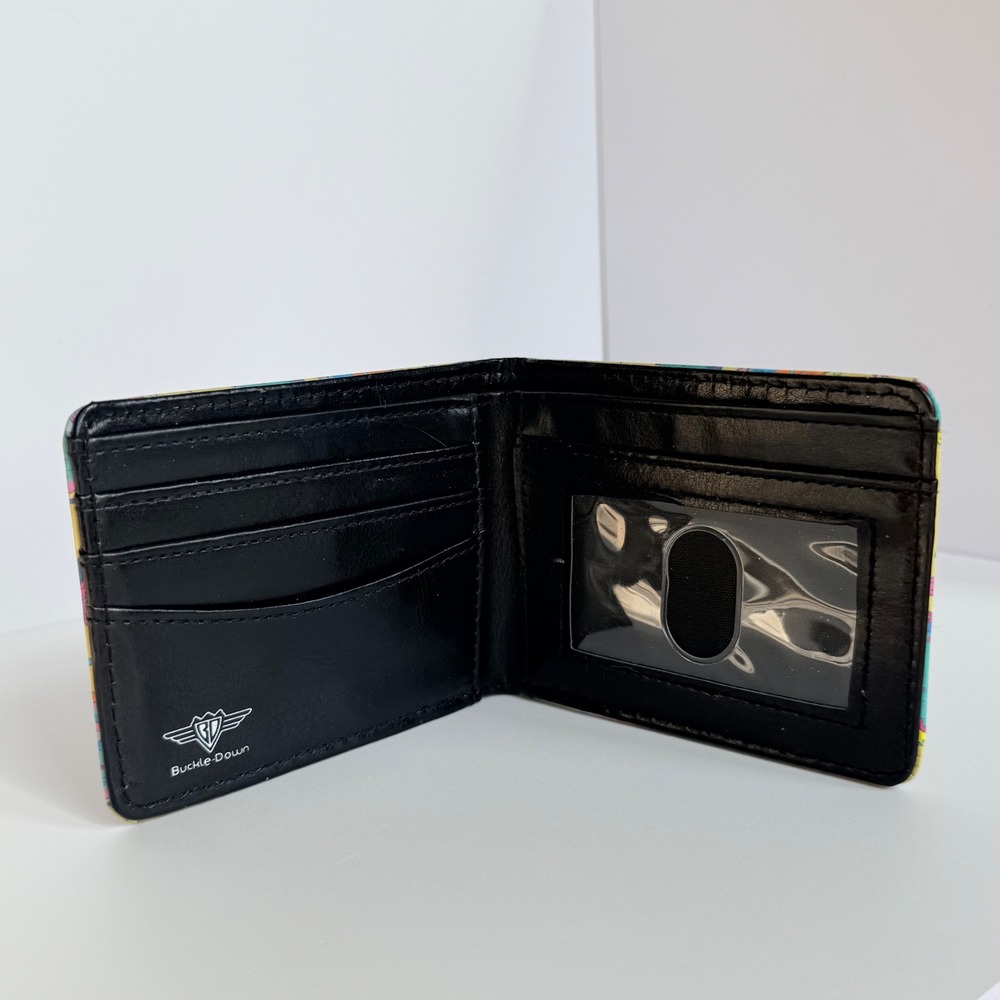 Buckle-Down Rick and Morty Psychedelic Print Bifold Vegan Leather Wallet - Picture 2 of 6